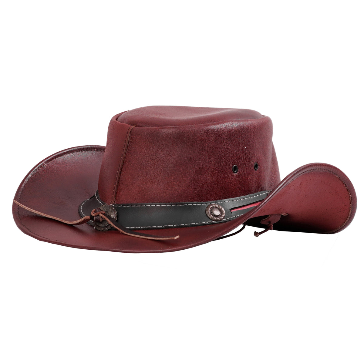 BSM4685 Ruby Maverick- Men’s Leather Hat