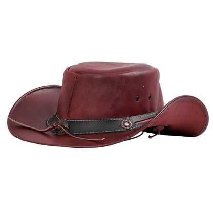 BSM4685 Ruby Maverick- Men’s Leather Hat