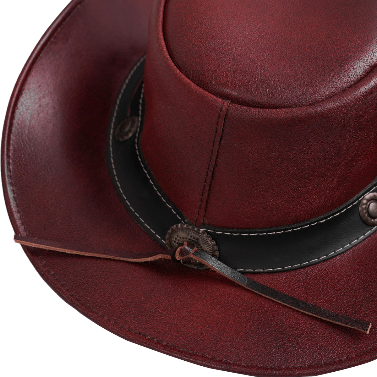 BSM4685 Ruby Maverick- Men’s Leather Hat