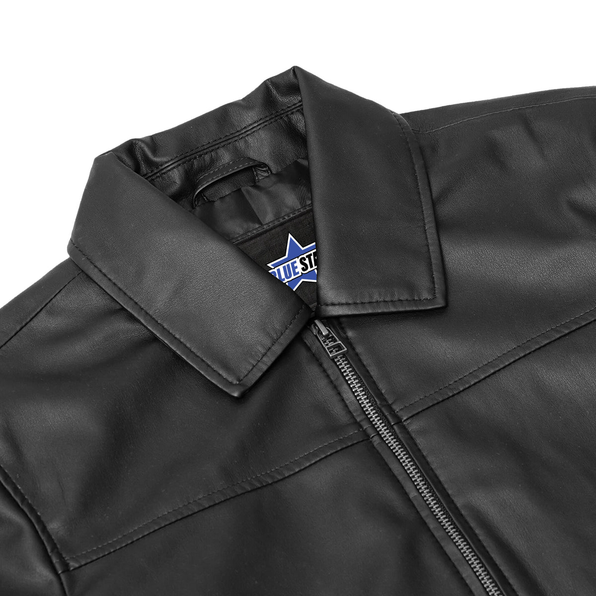BSM4659 Midnight Forge Men’s Faux Leather Motorcycle Jacket