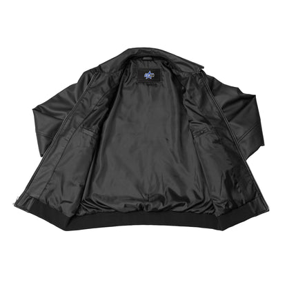 BSM4659 Midnight Forge Men’s Faux Leather Motorcycle Jacket