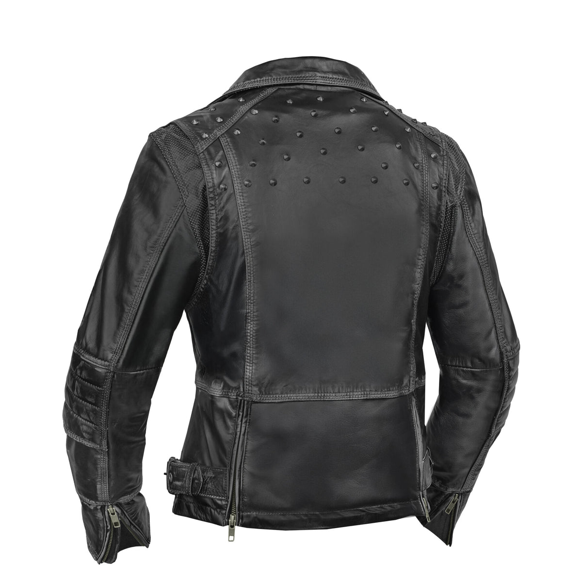 BSM5018 Shadow Stud - Women’s Leather Motorcycle Jacket