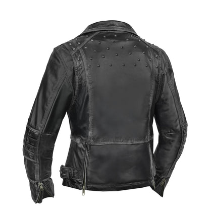 BSM5018 Shadow Stud - Women’s Leather Motorcycle Jacket
