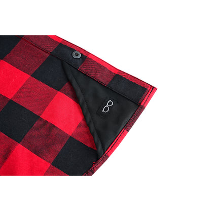 BSM4591 Men’s Red and Black Sleeveless Flannel