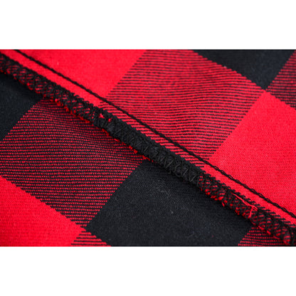 BSM4591 Men’s Red and Black Sleeveless Flannel