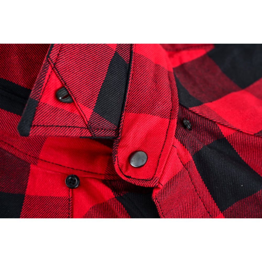 BSM4591 Men’s Red and Black Sleeveless Flannel