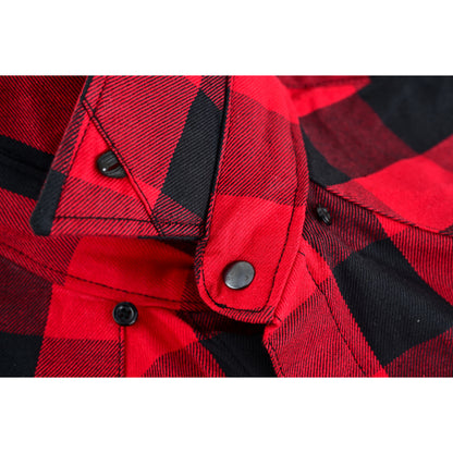 BSM4591 Men’s Red and Black Sleeveless Flannel