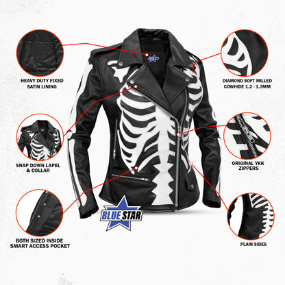 BSM5035 Deathless Women’s MC Bone Jacket