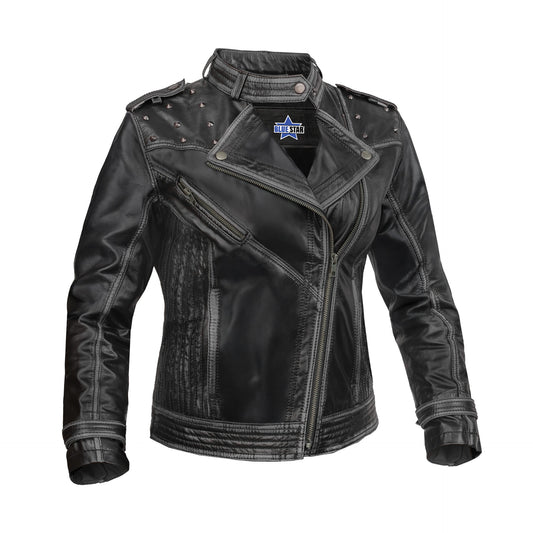 BSM4693 Mistress– Women’s Leather Motorcycle Jacket