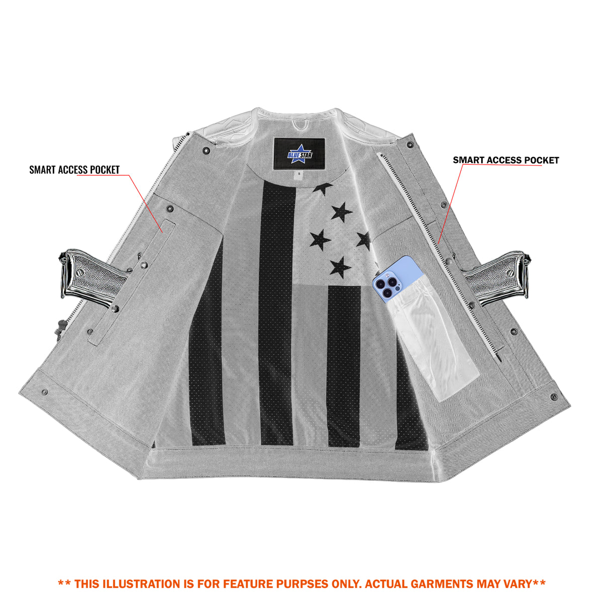 BSM5046 HiveOps Men’s Denim Vest