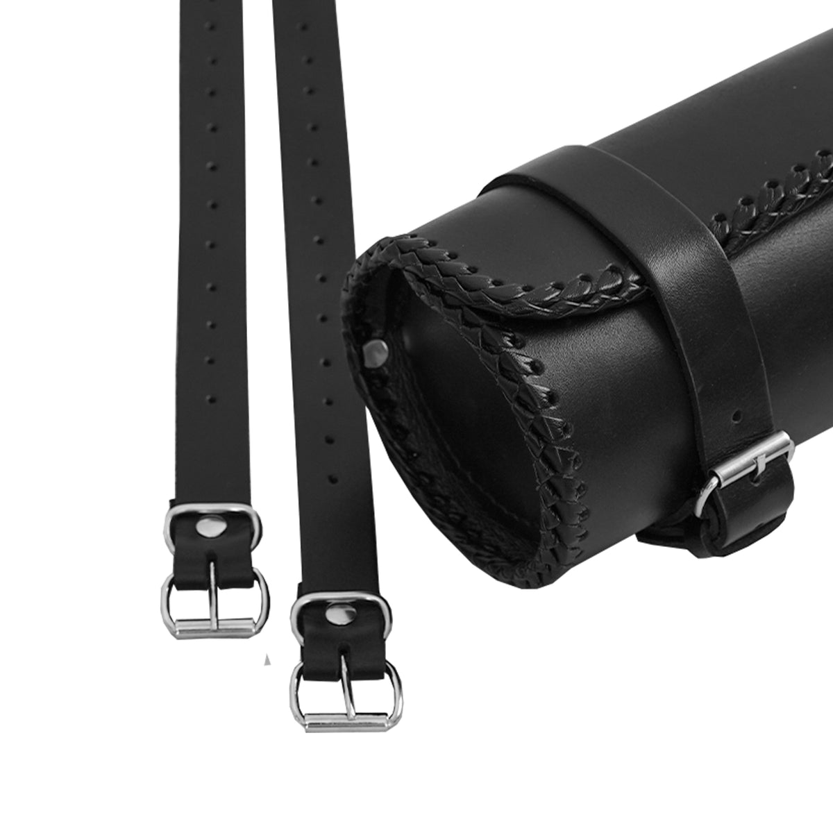BSM4690 ApexMoto Premium Large Leather Round Tool Bag