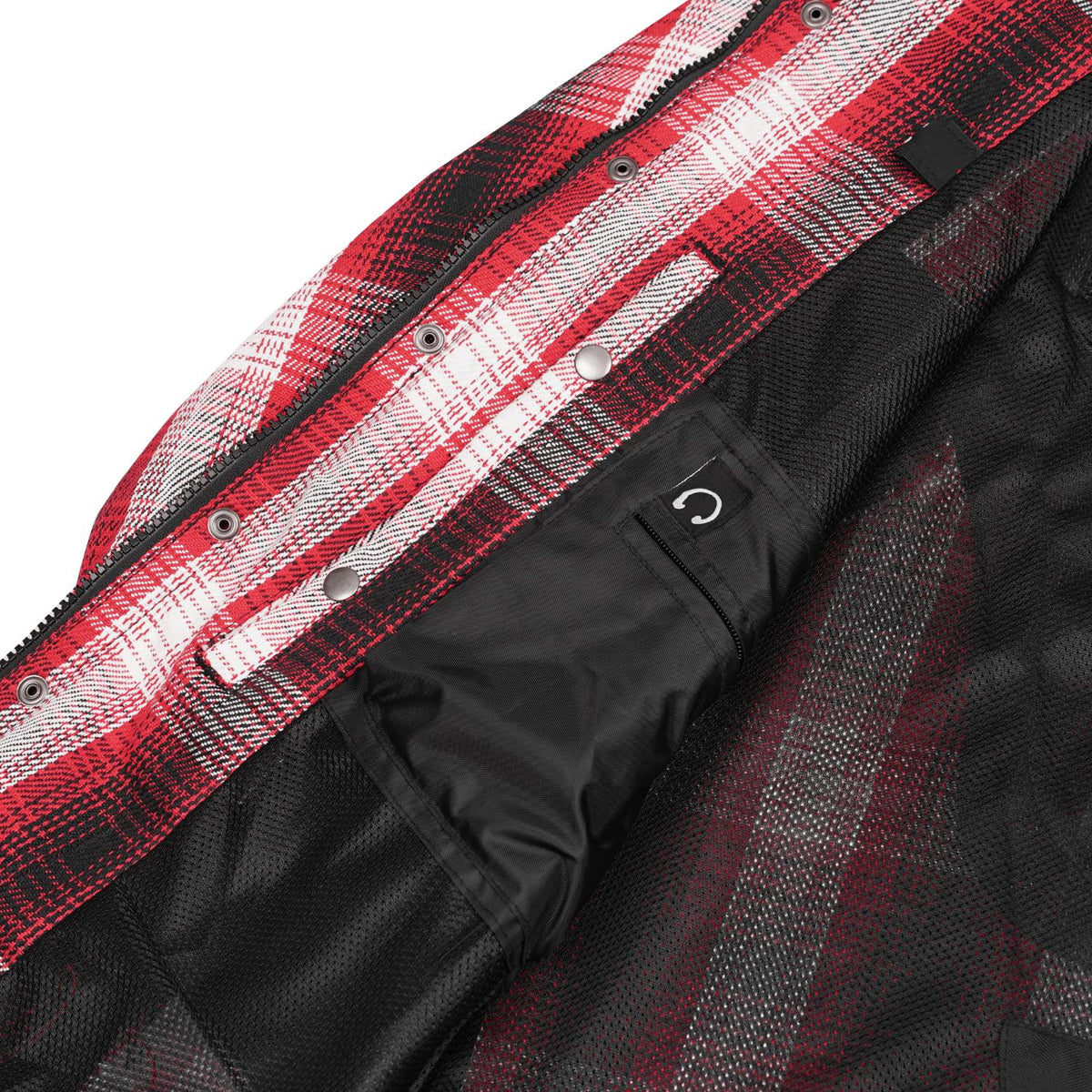 BSM5047 MileArmor — Men's Flannel Riding Shirt
