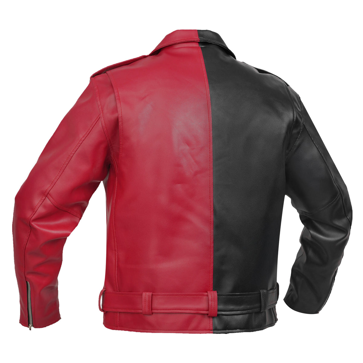 BSM4665 Void Ember Men’s Faux Leather Motorcycle Jacket