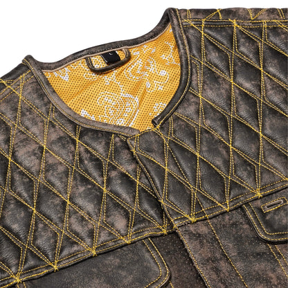 BSM4643 Ironhide Men’s Leather Vest