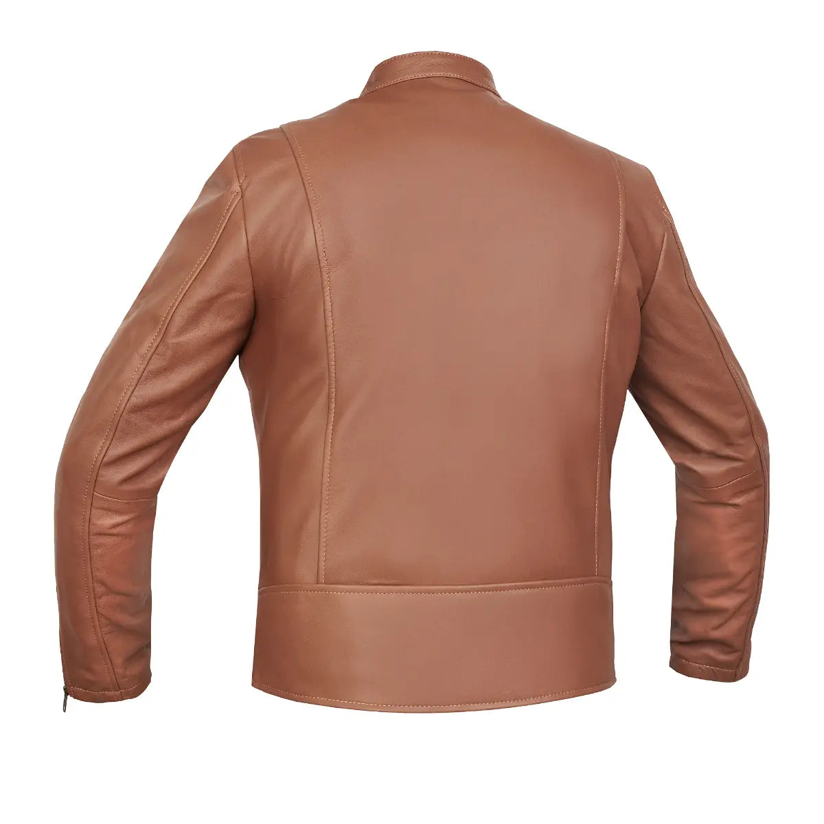 RUSTIC STUNNER MEN’S BROWN FASHION LEATHER JACKET