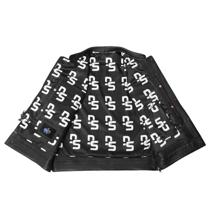 BSM4678 NightSentinel - Men’s Leather Motorcycle Vest