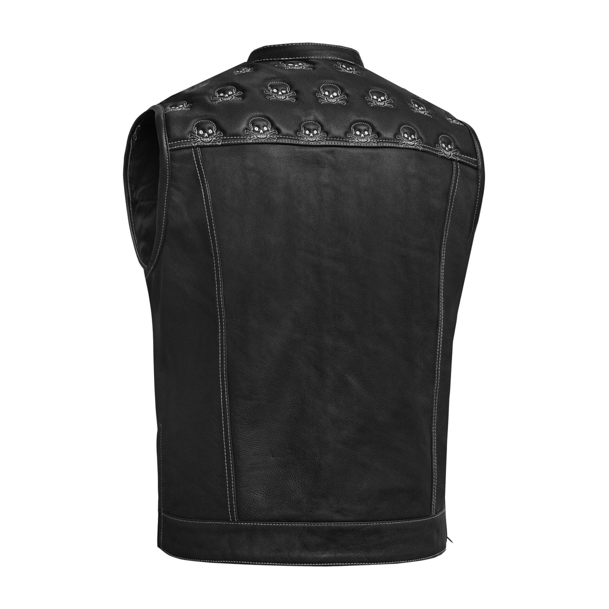 BSM5056 Dustin Men's Leather Motorcycle Vest