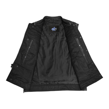 BSM5056 Dustin Men's Leather Motorcycle Vest
