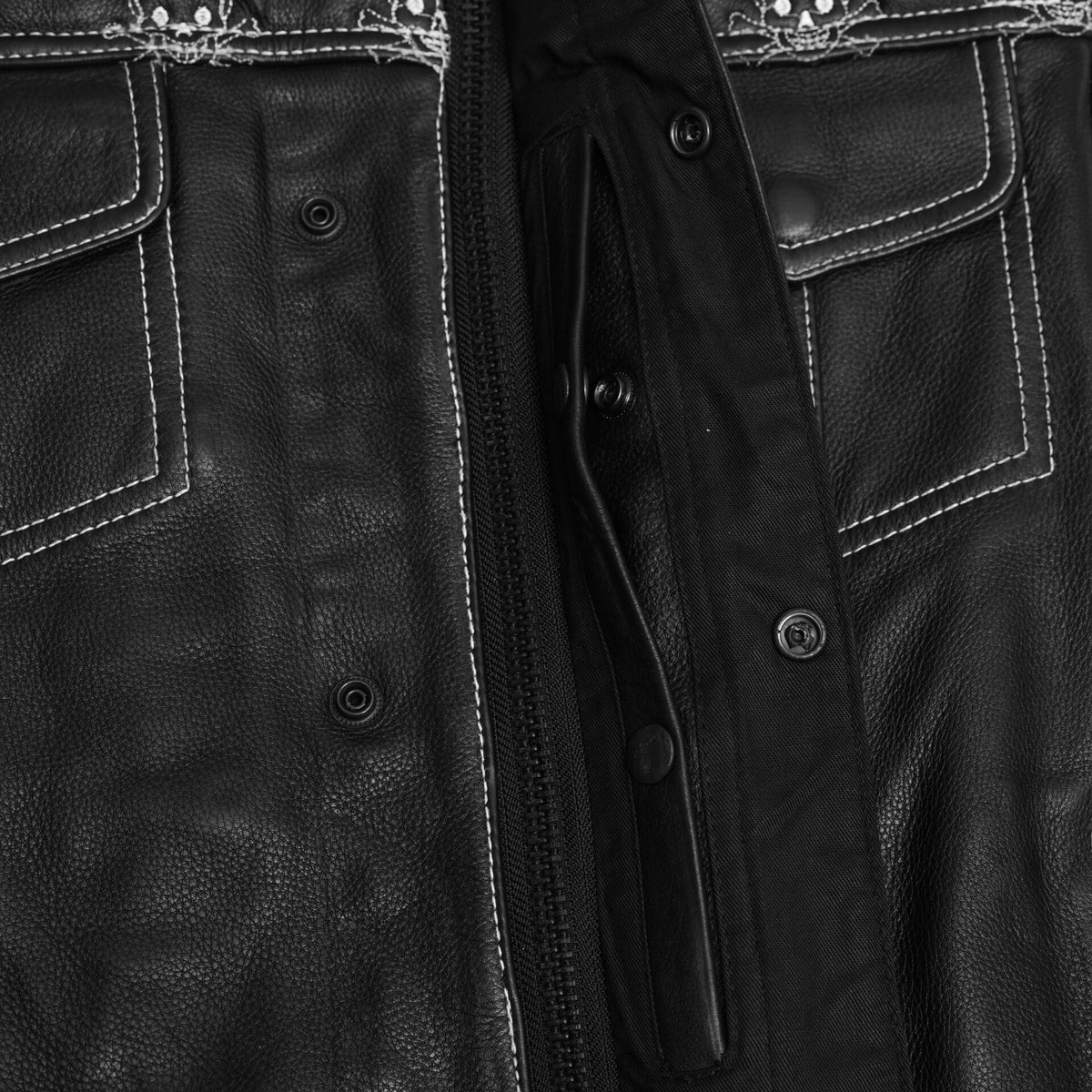 BSM5056 Dustin Men's Leather Motorcycle Vest