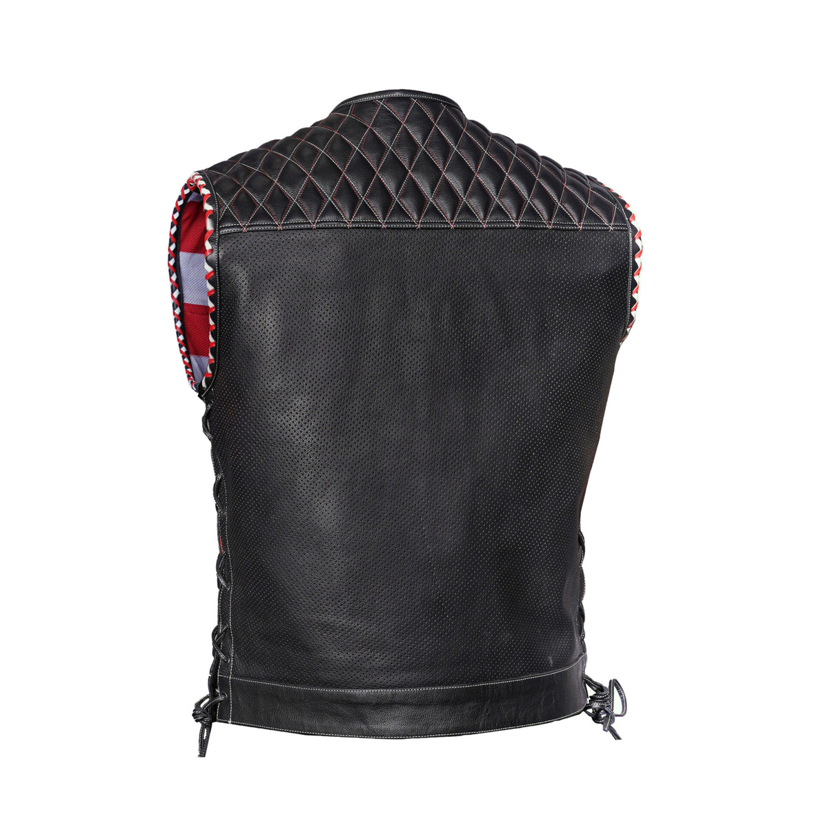 BSM4632 Throtlex Men’s Leather Vest