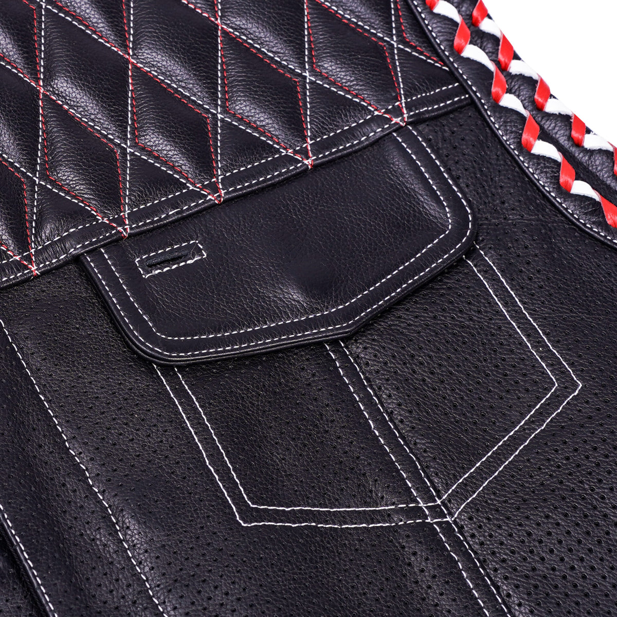 BSM4632 Throtlex Men’s Leather Vest