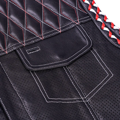 BSM4632 Throtlex Men’s Leather Vest