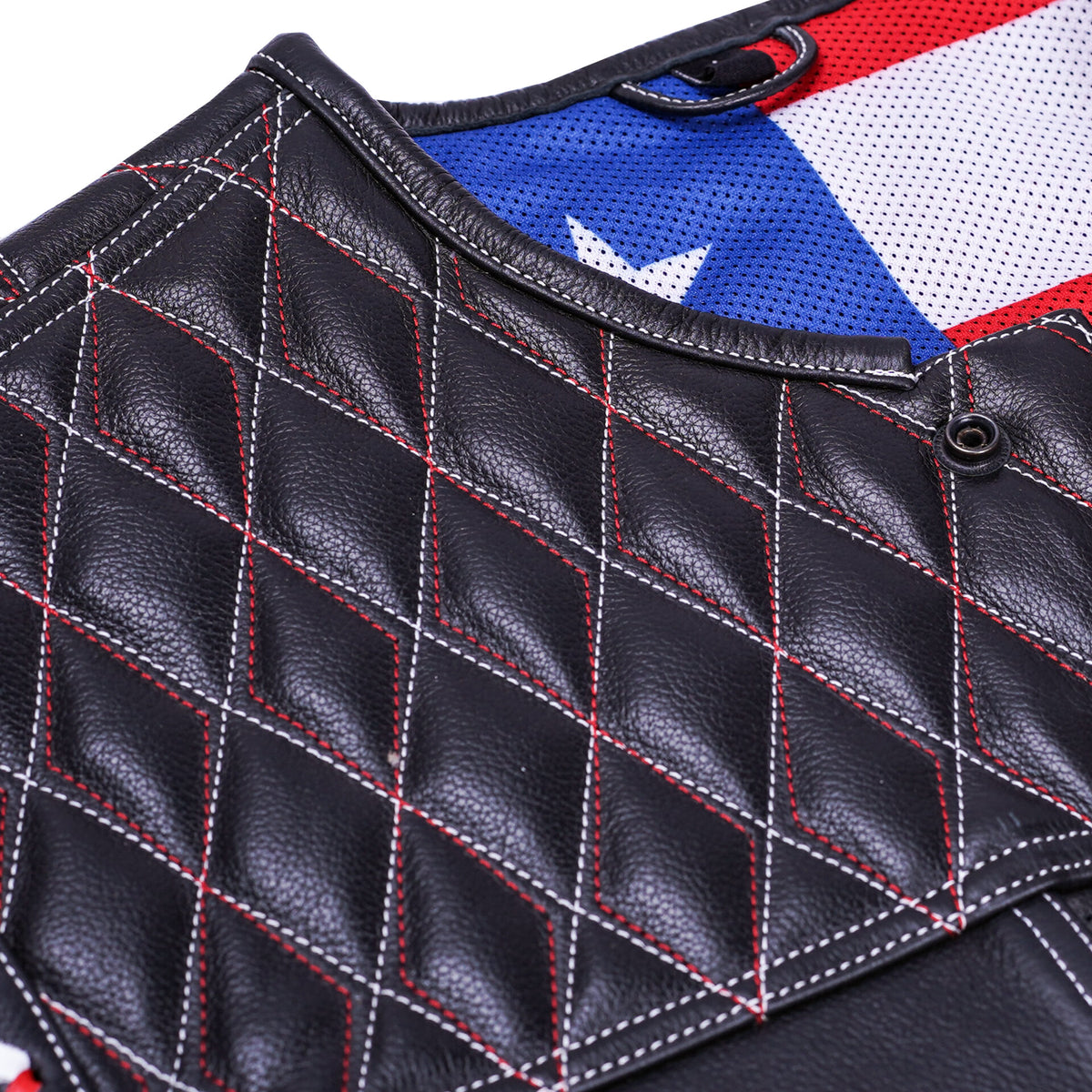 BSM4632 Throtlex Men’s Leather Vest