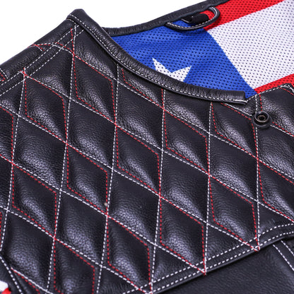 BSM4632 Throtlex Men’s Leather Vest