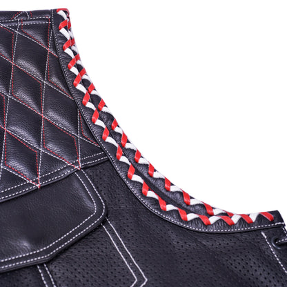 BSM4632 Throtlex Men’s Leather Vest