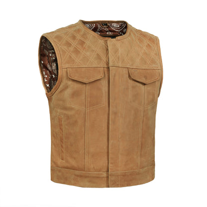BSM4651 Rustic Rebel Men’s Brown Leather Vest