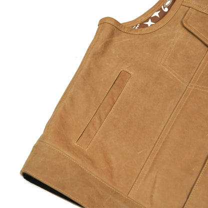 BSM4651 Rustic Rebel Men’s Brown Leather Vest