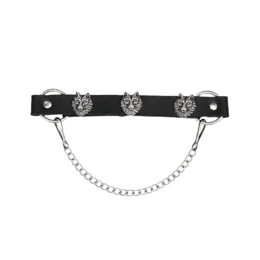 Boot Chain - Silver Wolf Star