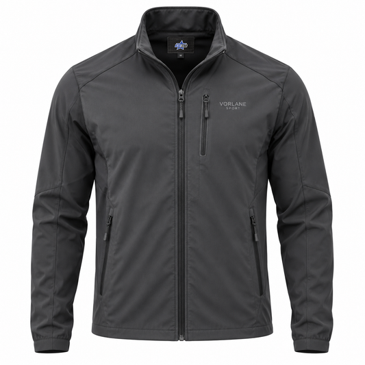 Custom Manufactured Technical Windproof Activewear Jacket - Grey & Charcoal