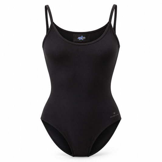 Custom Manufactured Studio Movement & Dance Leotard - Black & Light Grey