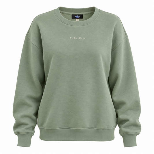 Custom Manufactured Athleisure Performance Lifestyle Pullover - Forest Green & Grey
