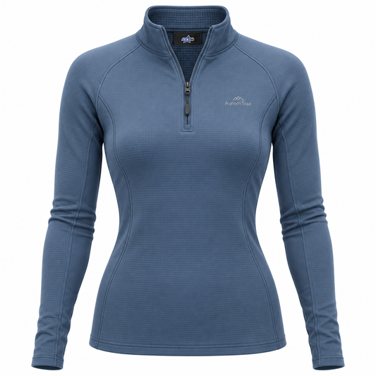 Custom Manufactured Cold-Weather Thermal Base Layer Undershirt - Slate Blue & Royal Blue