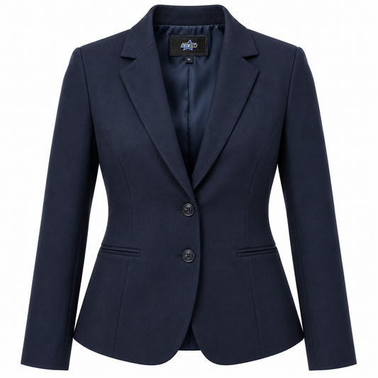 Custom Manufactured Tailored Executive Business Blazer & Suit - Navy