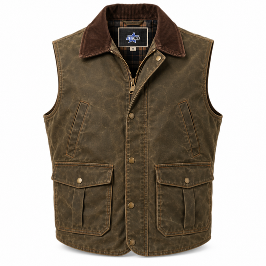 Custom Manufactured Classic Heritage Workwear Coat - Brown & Tan