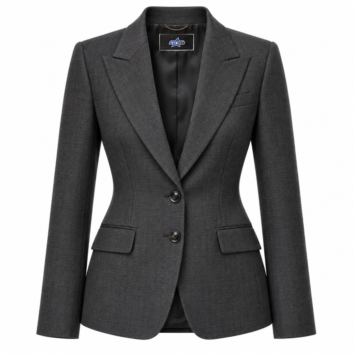Custom Manufactured Designer Luxury Statement Jacket - Charcoal & Grey