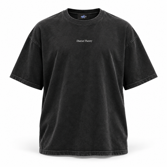 Custom Manufactured Heavyweight Urban Streetwear Top - Grey & Light Grey