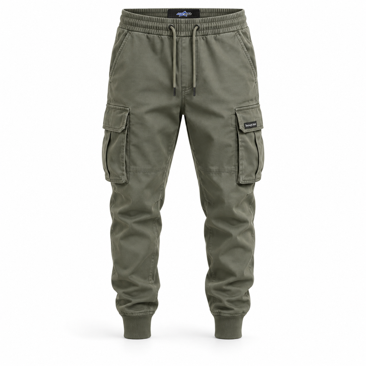 Custom Manufactured Heavyweight Urban Streetwear Top - Khaki & Grey