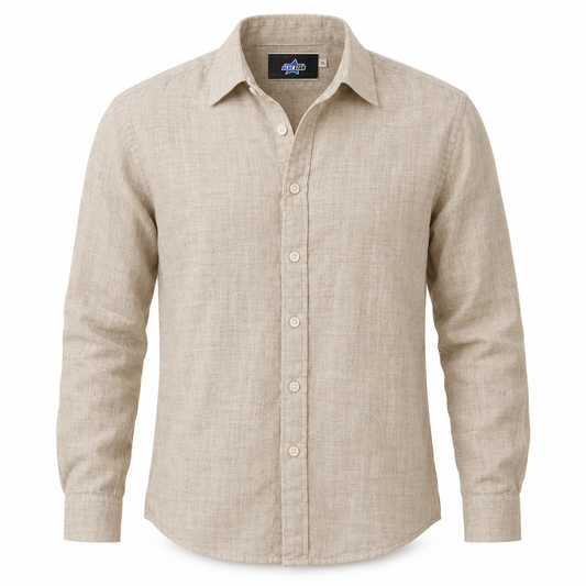 Custom Manufactured Organic Cotton Sustainable Fashion Top - Grey & Tan