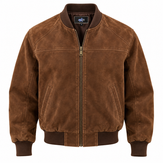 Custom Manufactured Retro Vintage Silhouette Jacket - Orange