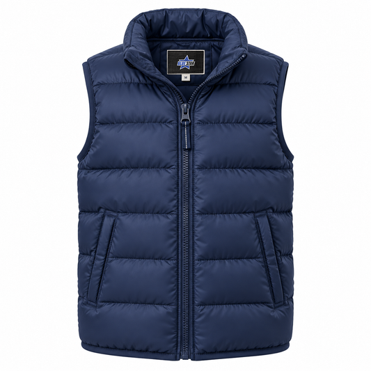 Custom Manufactured Youth Trendwear Street Jacket - Navy & Royal Blue