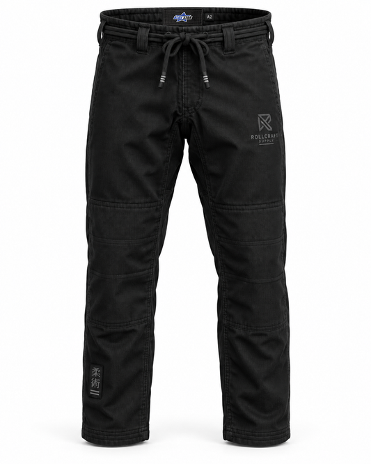 Custom Manufactured Premium Brazilian Jiu-Jitsu BJJ Gi - Black & Light Grey