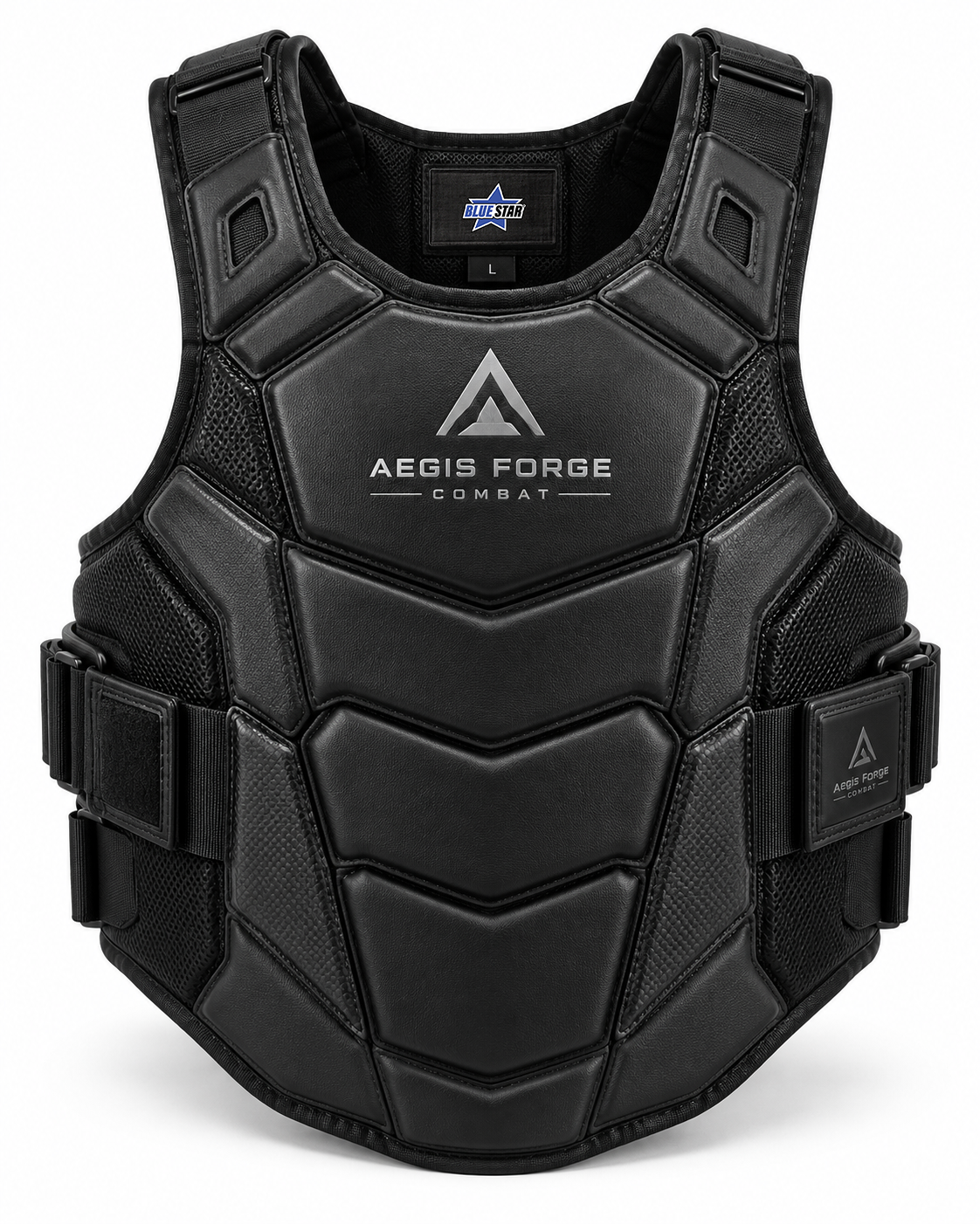 Custom Manufactured Full-Protection Combat Sparring Armor - Grey & Light Grey