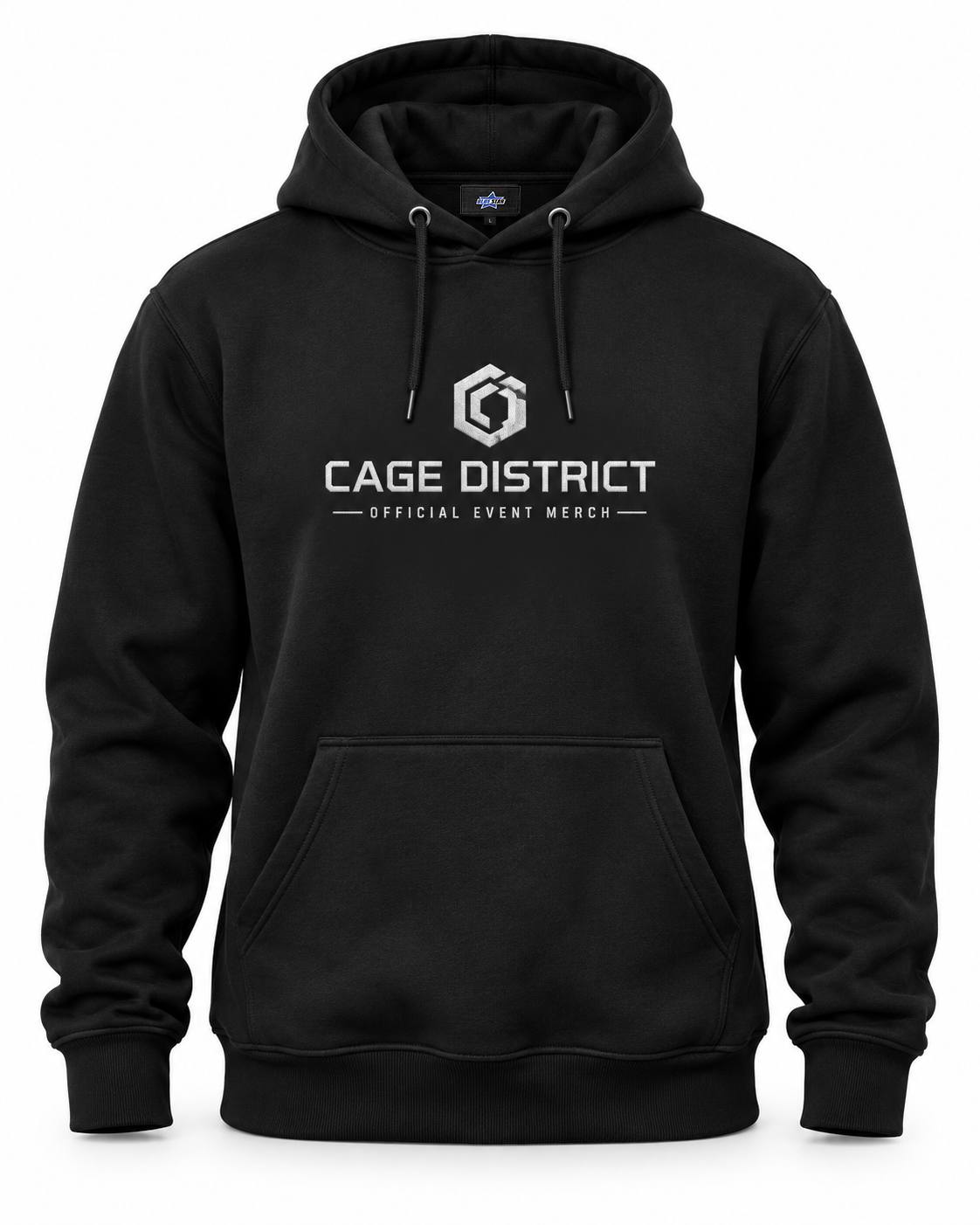 Custom Manufactured Walkout Fighter Championship Hoodie - Light Grey & Black