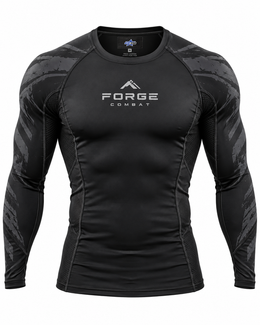 Custom Manufactured MMA High-Performance Training Shirt - Charcoal & Grey