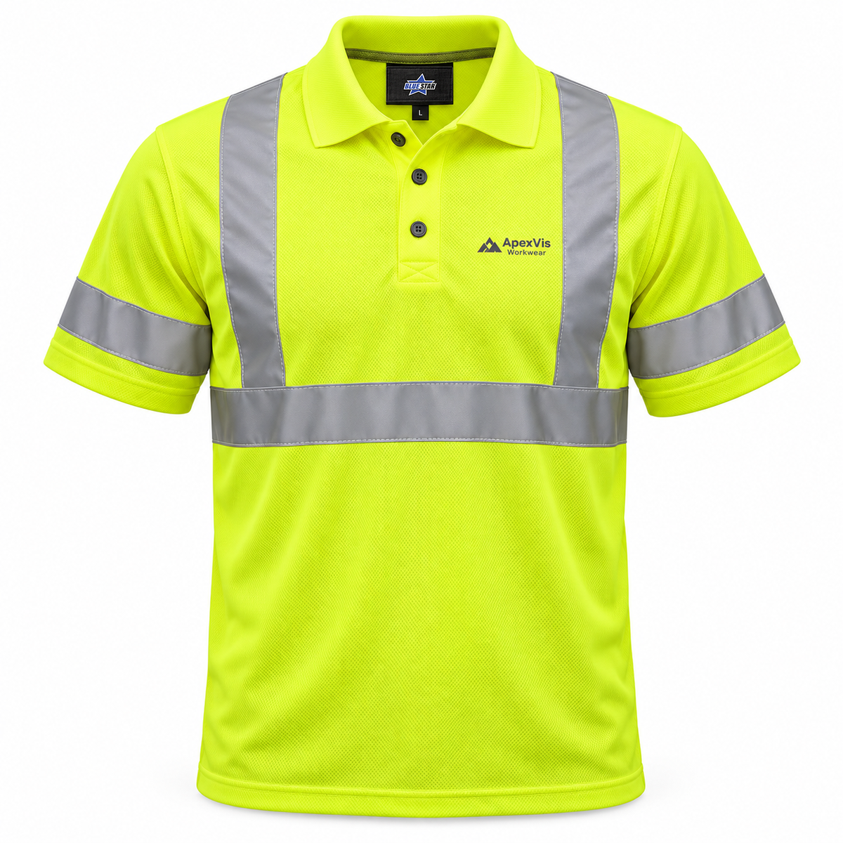 Custom Manufactured ANSI Class 3 High-Visibility Reflective Jacket - Yellow & Charcoal