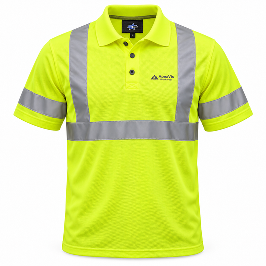 Custom Manufactured ANSI Class 3 High-Visibility Reflective Jacket - Yellow & Charcoal